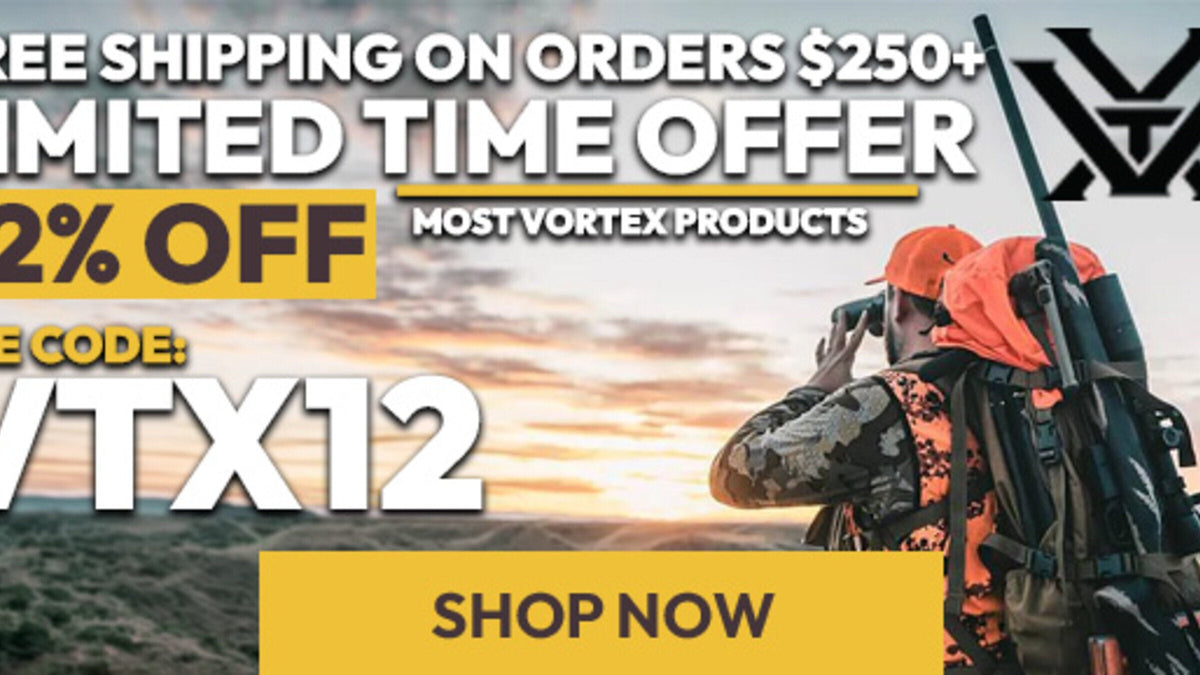 12% OFF Most Vortex Products - USE CODE VTX12