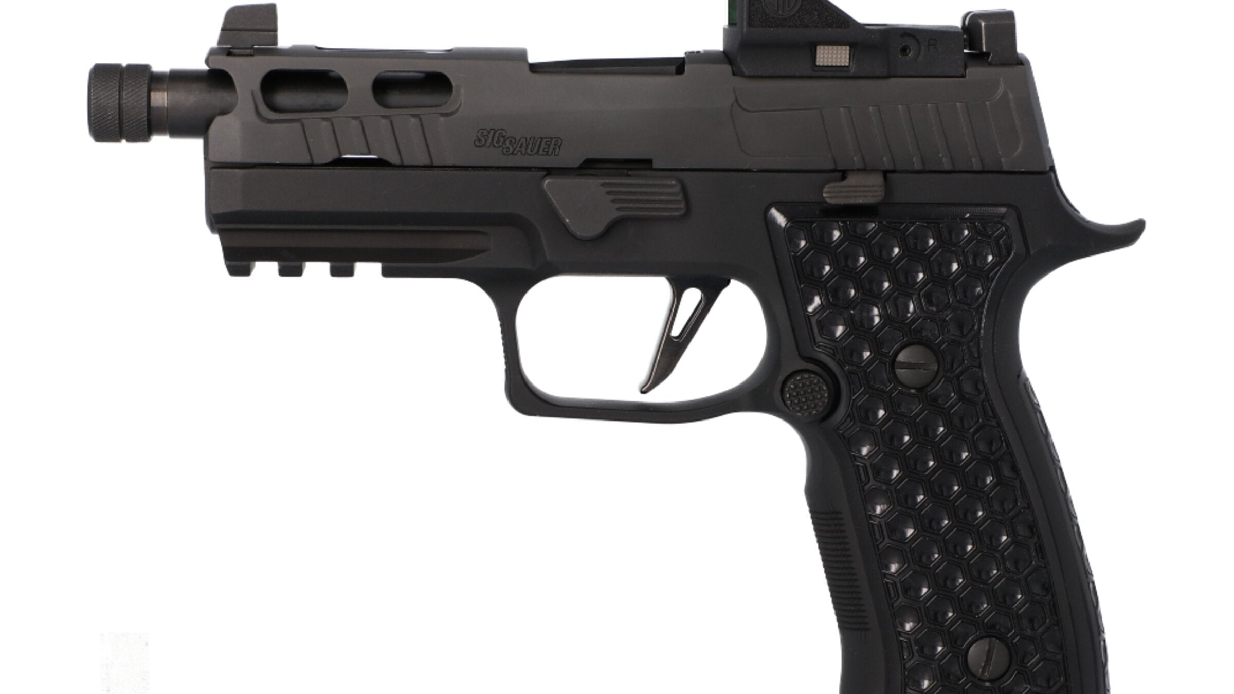 Image of P320-AXG KRAKEN GRIP PANELS - BLACK - VYTAL MANUFACTURING