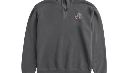 Image of ROSE WOMEN'S QUARTER ZIP - CHARCOAL