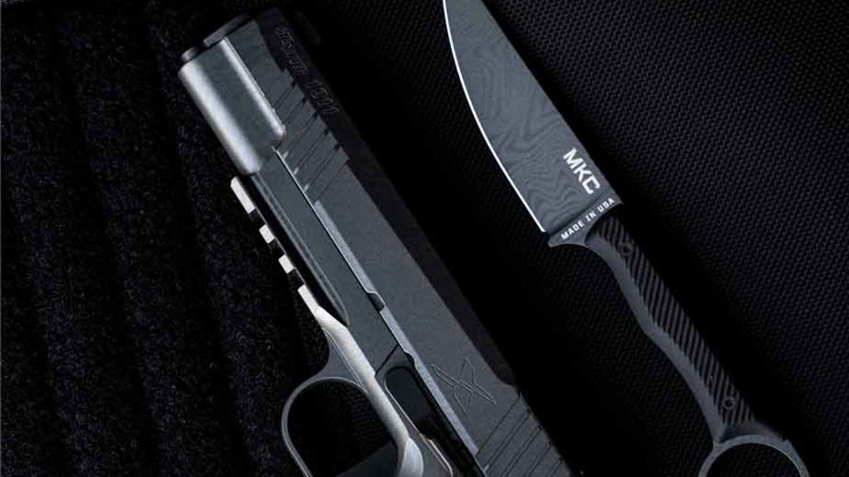 SIG SHORTS Limited Edition Damascus Cerakote 1911X Pistol & Wargoat Knife Kit
