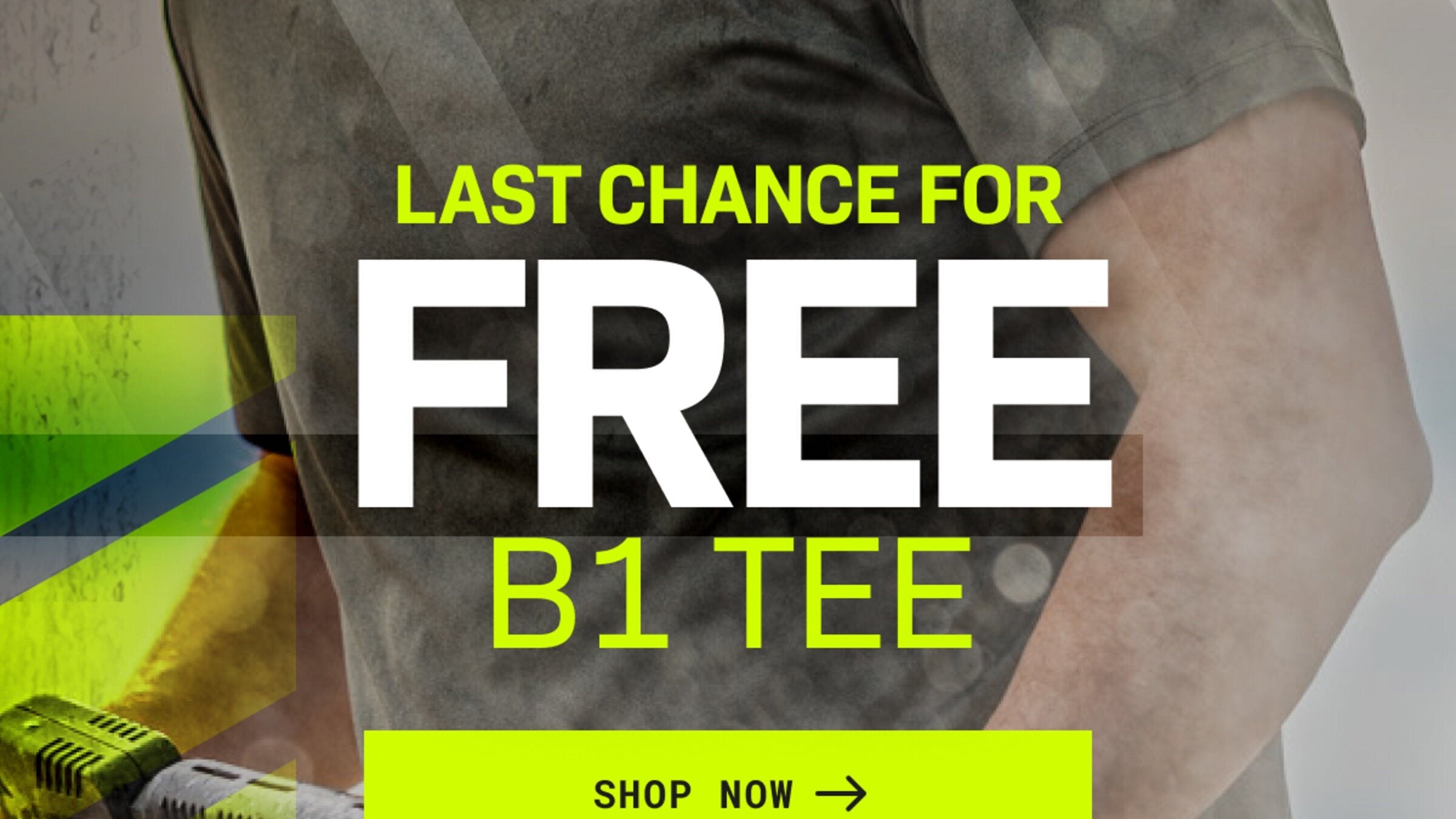 LAST CHANCE FOR FREE B1 TEE— SHOP NOW →
