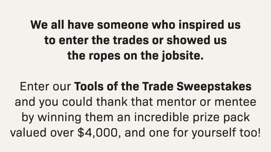 We all have someone who inspired us to enter the trades or showed us the ropes on the jobsite. Enter our Tools of the Trade S
