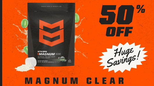 50% off Magnum Clear Whey (Frost Bite) - SHOP NOW