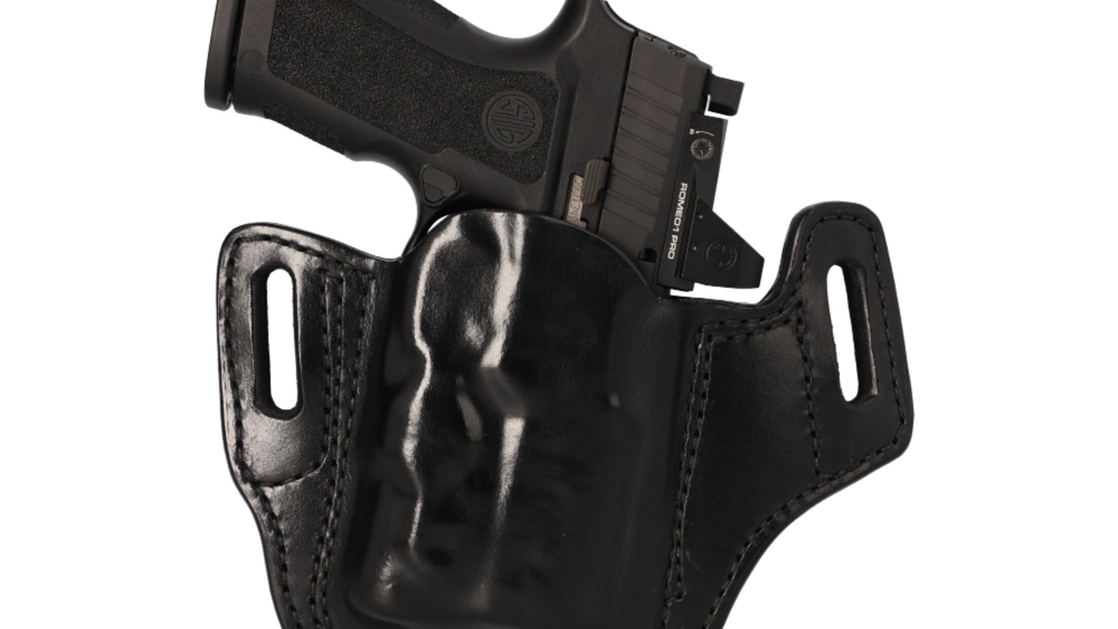 Image of P320-XCARRY OWB MITCH ROSEN PREMIUM LEATHER LIGHT-BEARING HOLSTER - RH