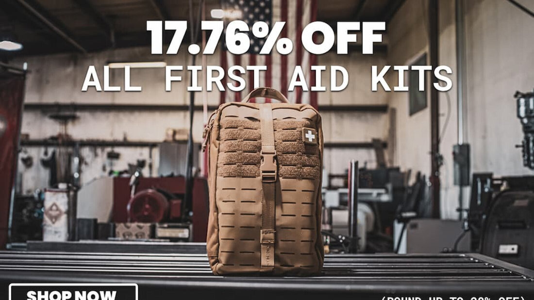 TAKE 17.76% OFF ALL FIRST AID KITS. SHOP NOW. (ROUND UP TO 20% OFF)