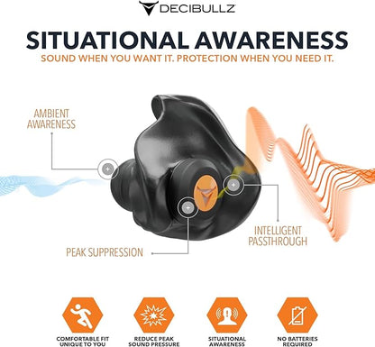 Decibullz Percussive Moldable Earplugs
