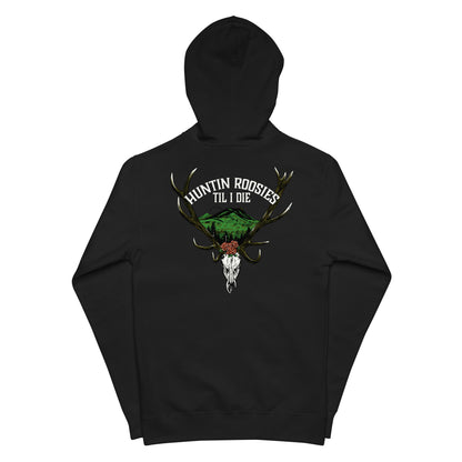 Unisex Hunting Roosies Til I Die Zip Hoodie