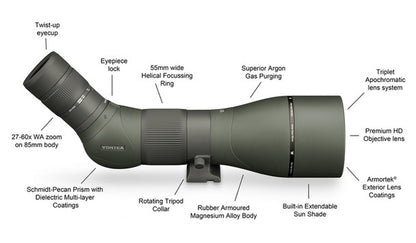Vortex Razor HD 27-60x85 Angled Spotting Scope