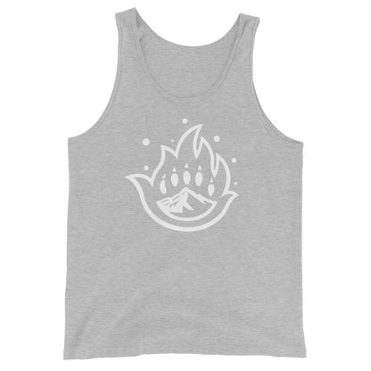 Unisex White Logo Mark Tank Top