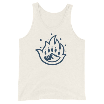 Unisex Blue Logo Mark Tank Top