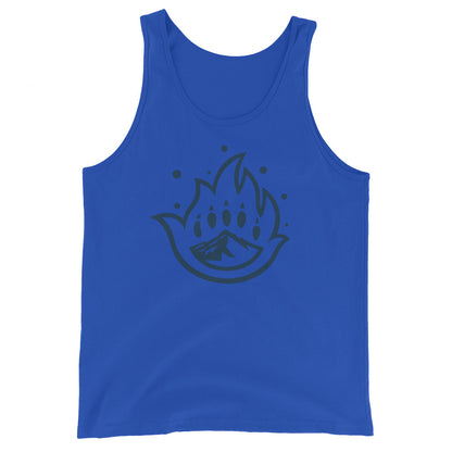 Unisex Blue Logo Mark Tank Top