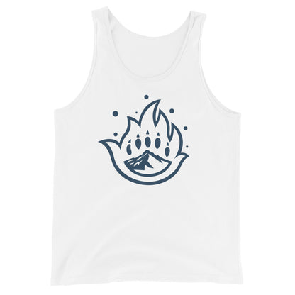 Unisex Blue Logo Mark Tank Top