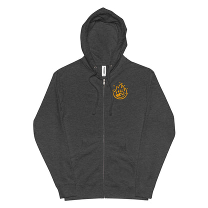 Unisex Logo + Buffalo fleece zip up hoodie