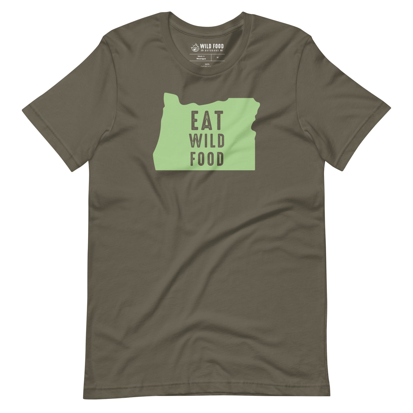 Unisex Mint Oregon Eat Wild Food Tee