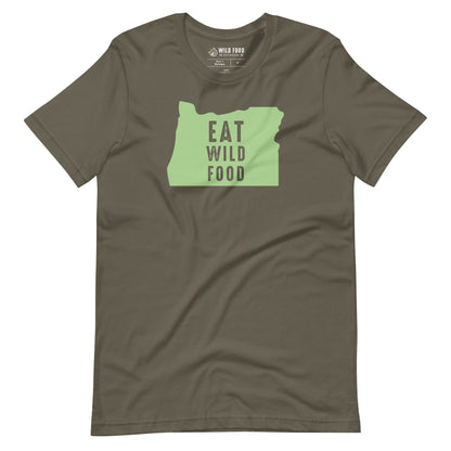 Unisex Mint Oregon Eat Wild Food Tee