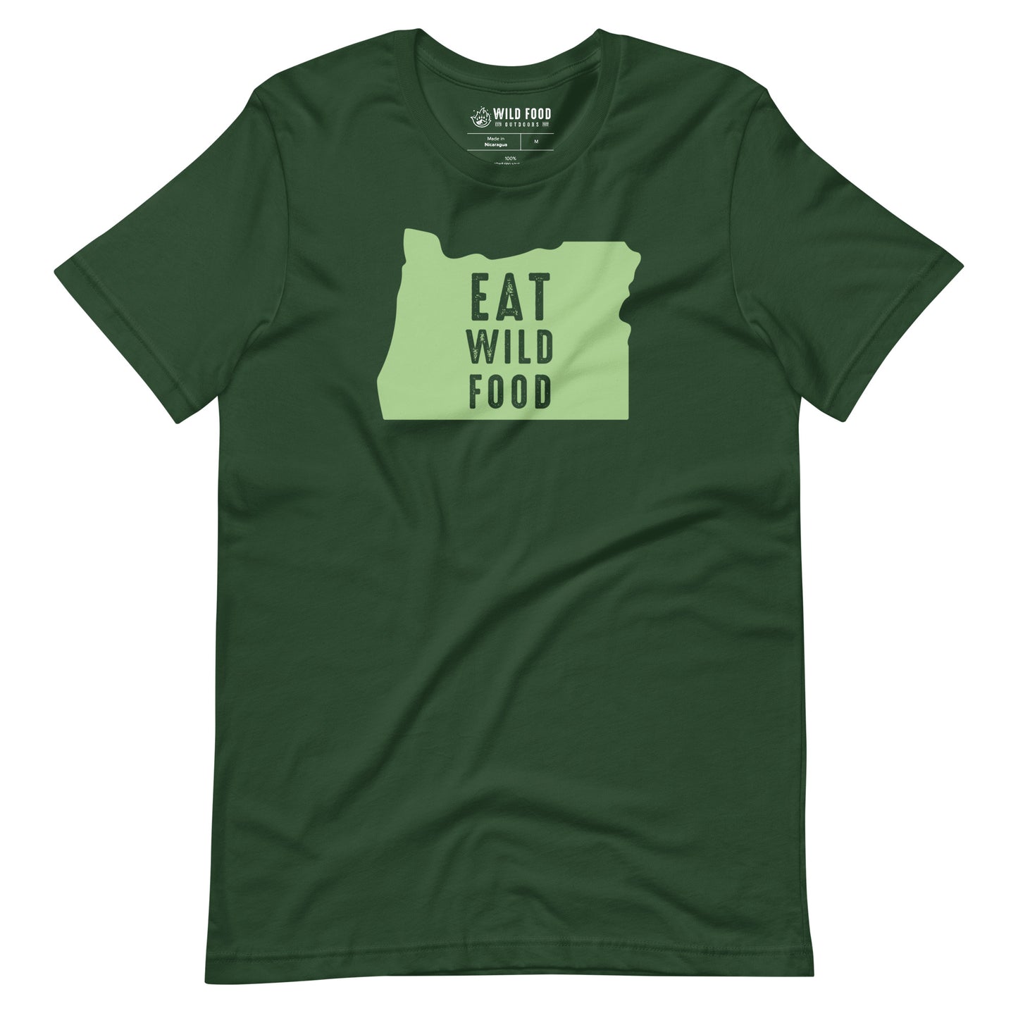 Unisex Mint Oregon Eat Wild Food Tee