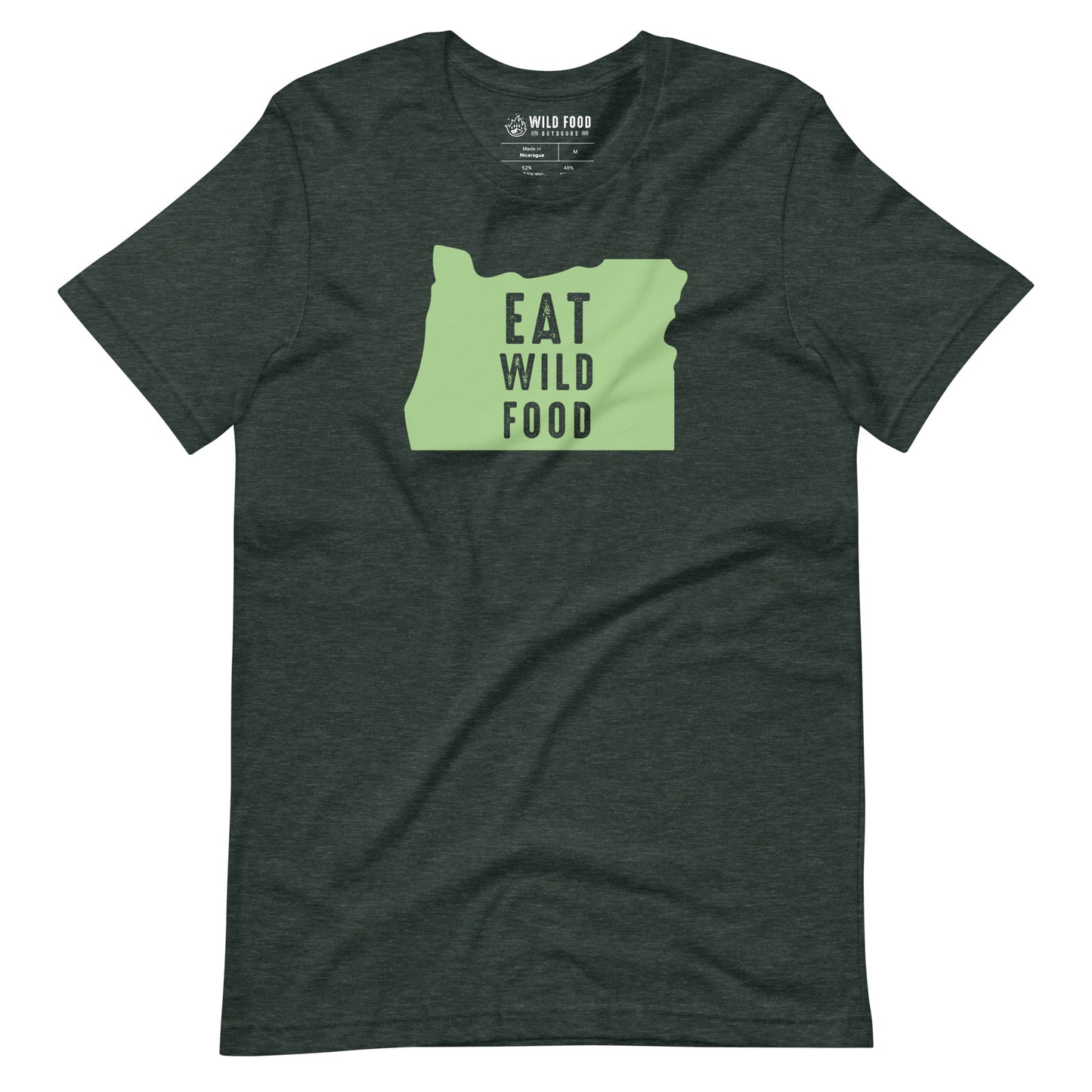 Unisex Mint Oregon Eat Wild Food Tee