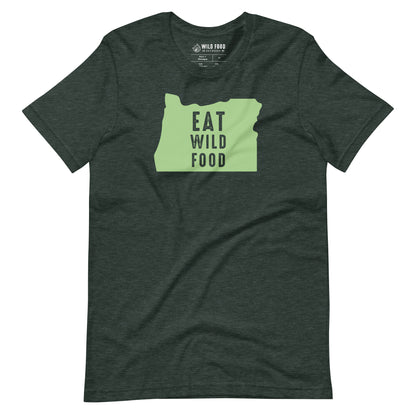 Unisex Mint Oregon Eat Wild Food Tee