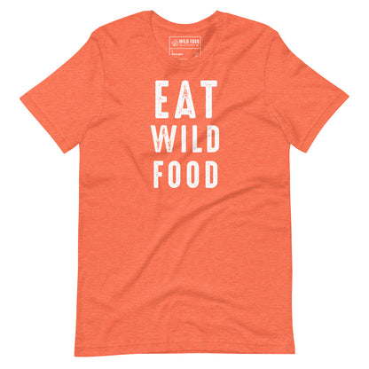Unisex White EAT WILD FOOD Tee
