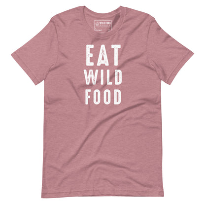 Unisex White EAT WILD FOOD Tee
