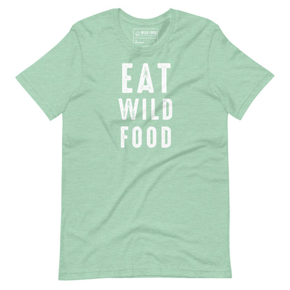 Unisex White EAT WILD FOOD Tee